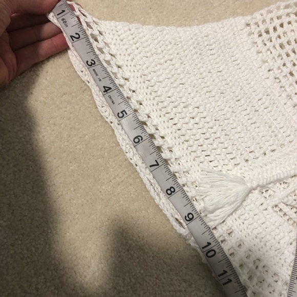 NWT S fern green lace front crochet bikini shorts - Picture 12 of 16